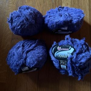 Koala 🐨 Yarn, 4 Skeins in Purple